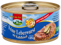 Gutes aus der Eifel Feine Leberwurst m. Kalbsfleisch 125 g Konserve